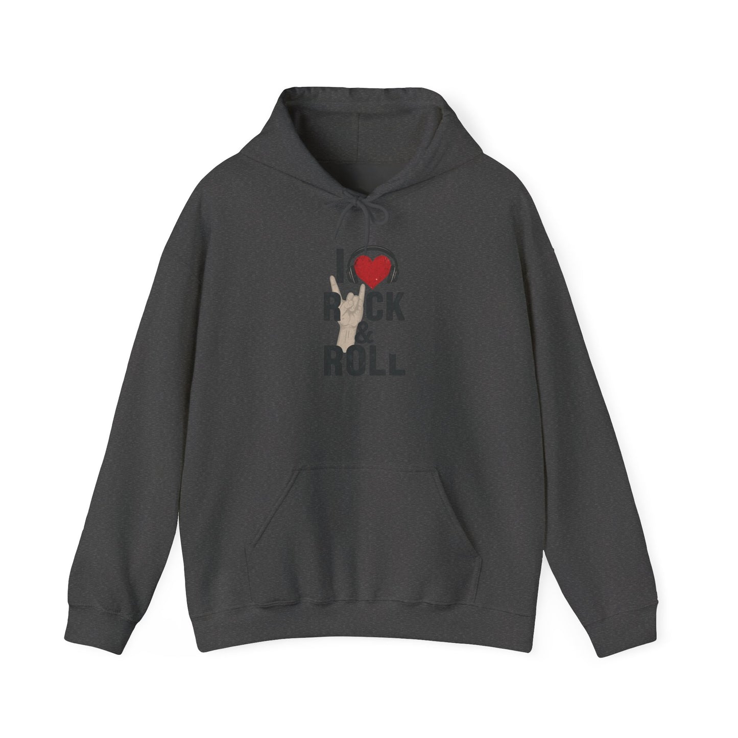 Rock & Roll Love Hoodie, Music Sweatshirt, Festival Clothing, Gift for Musicians, Music Lover Apparel