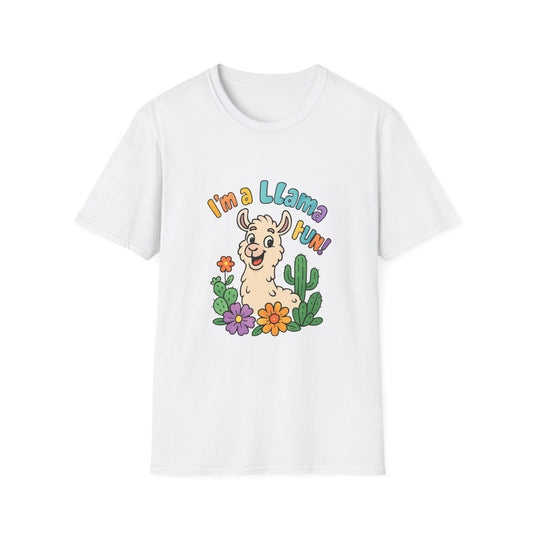 Cute Llama Graphic T-Shirt, Fun Summer Tee, Gift for Animal Lovers, Casual Wear, Family Reunion Shirt, Birthday Gift Idea