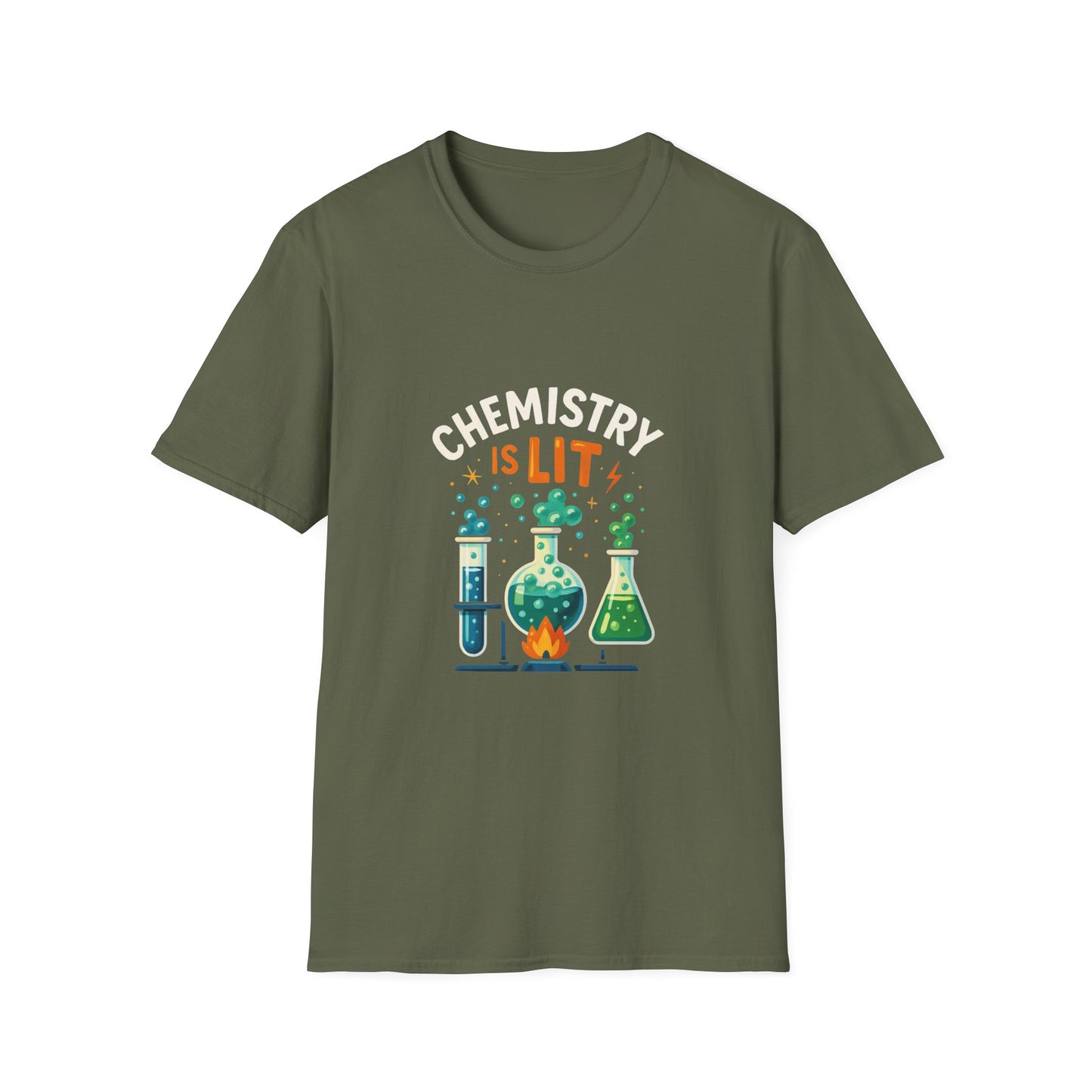 Chemistry is Lit T-Shirt for Science Lovers, Funny Science Tee, Unisex Gift, Birthday Gift, Teacher Appreciation, Science Apparel