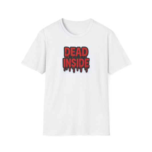 Dead Inside Unisex Softstyle T-Shirt, Funny Graphic Tee, Casual Wear, Gift for Teens, Halloween Costume