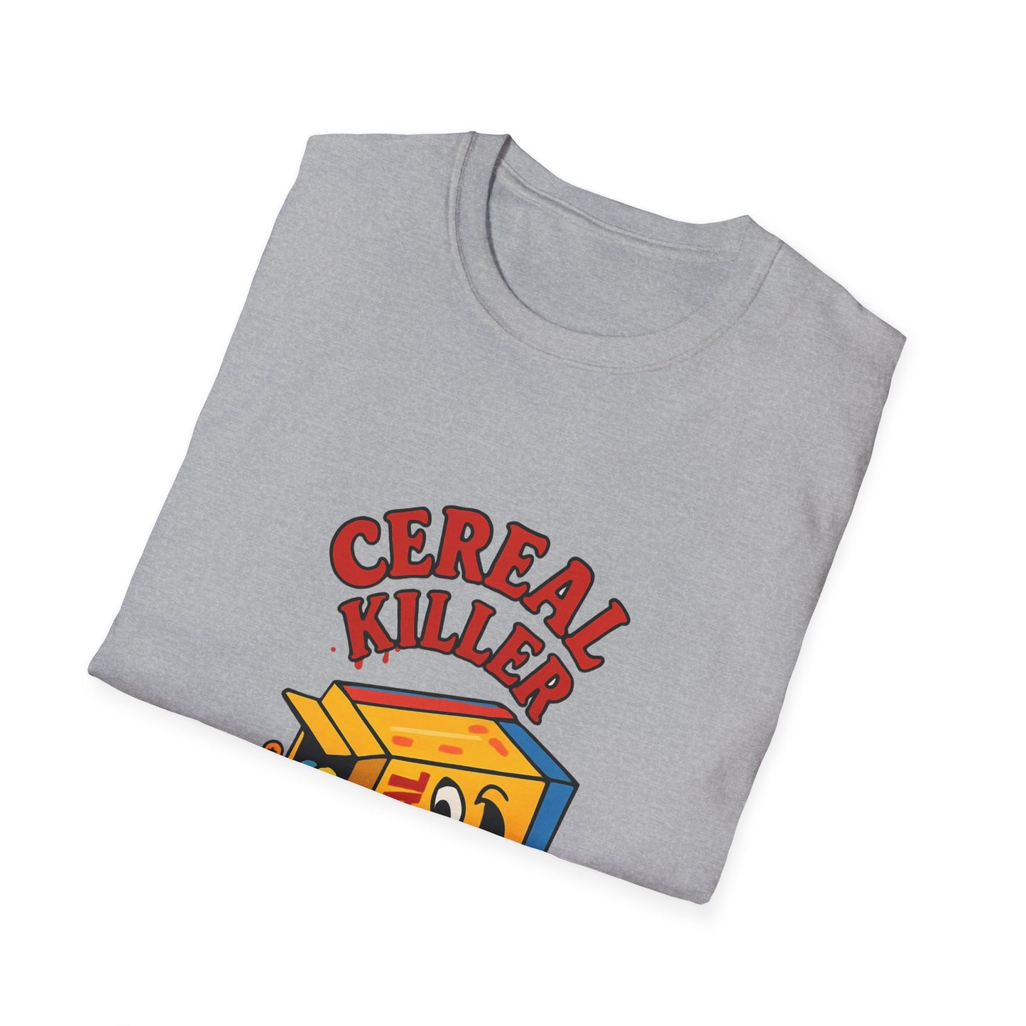 Funny Cereal Killer T-Shirt, Gift for Food Lovers, Humorous Tee, Breakfast Apparel, Casual Wear, Perfect for Birthdays