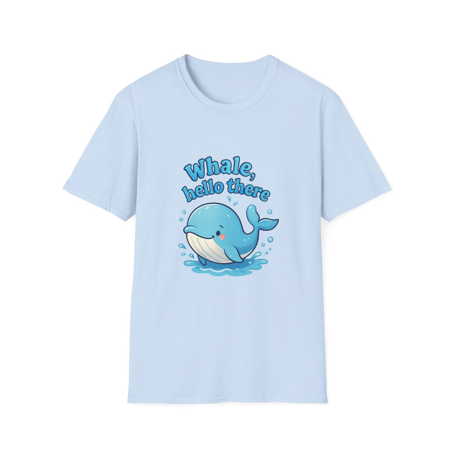 Whale Hello There T-Shirt, Cute Whale Graphic Tee, Unisex Whale Shirt, Fun Sea Life Apparel, Ocean Lover Gift, Beach Vacation Top